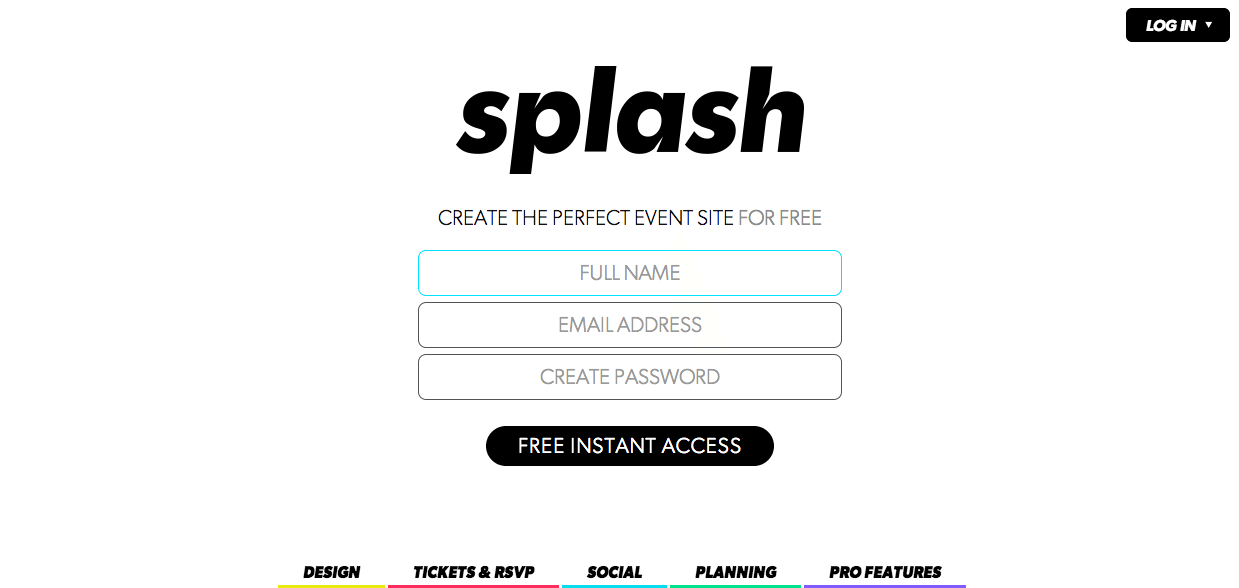 Splash: Event Website & Ticketing Made Beautiful in 20 Min