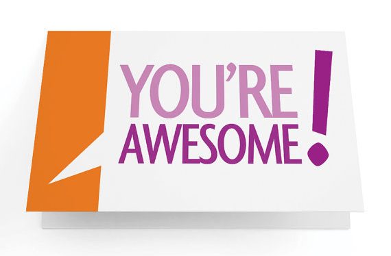 you're awesome card - officeninjas