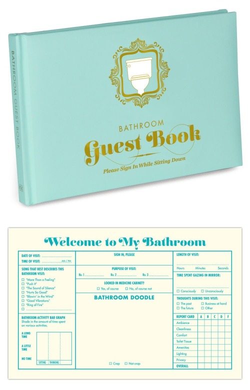 Knock Knock's Bathroom Guest Book