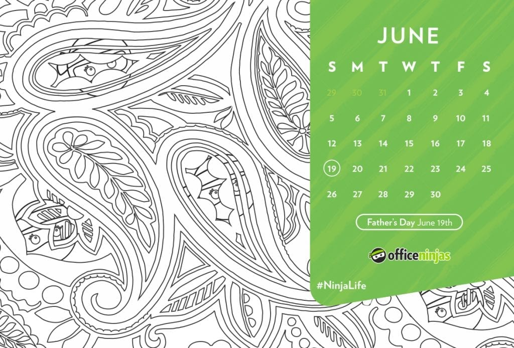 OfficeNinjas Calendar June