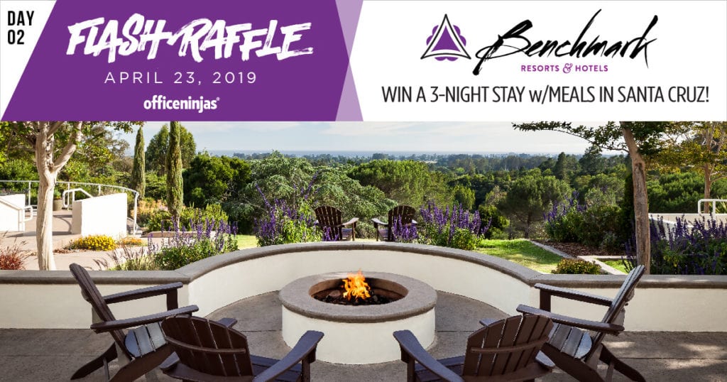 Flash Raffle 2019 Day 2: Win a 3-Night Stay with Meals in Santa Cruz from Benchmark Resorts!