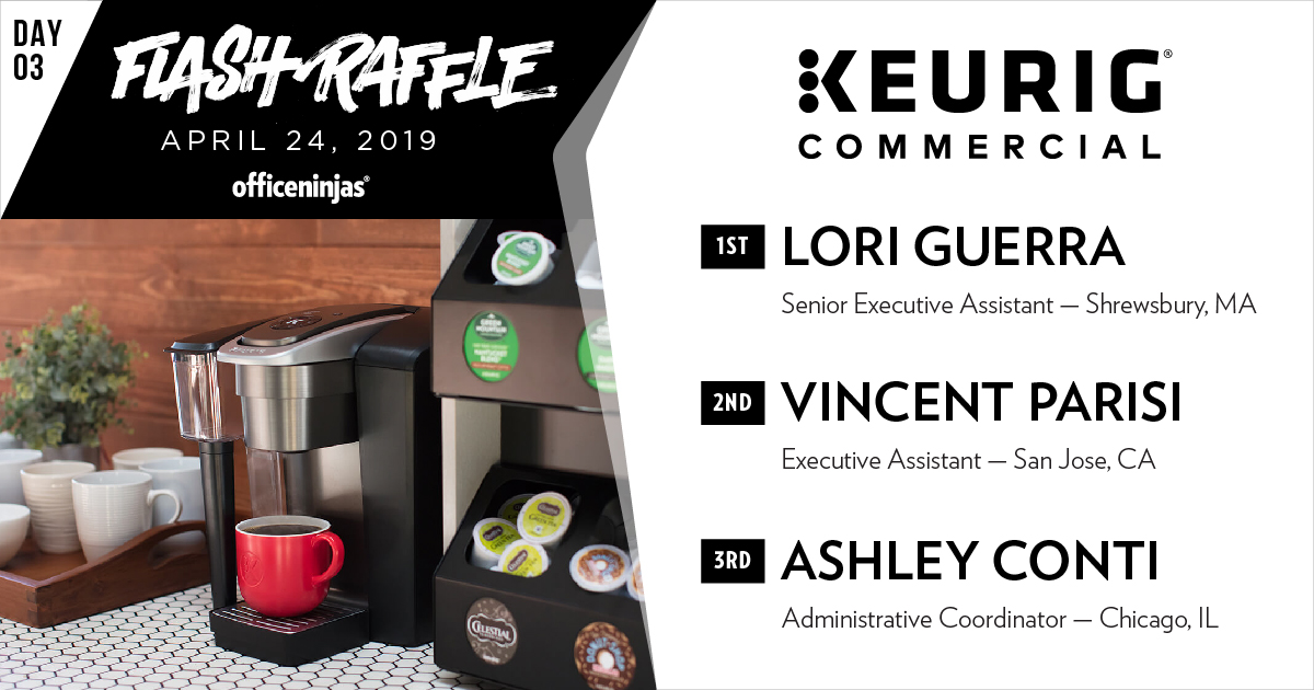 Flash Raffle 2019: Keurig Commercial Brewer and Beverage Packages