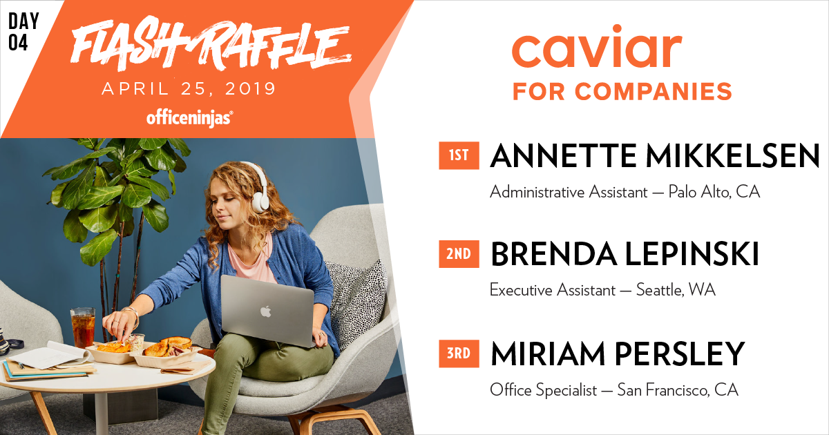 Flash Raffle 2019: Caviar for Companies Meal Credit Packages